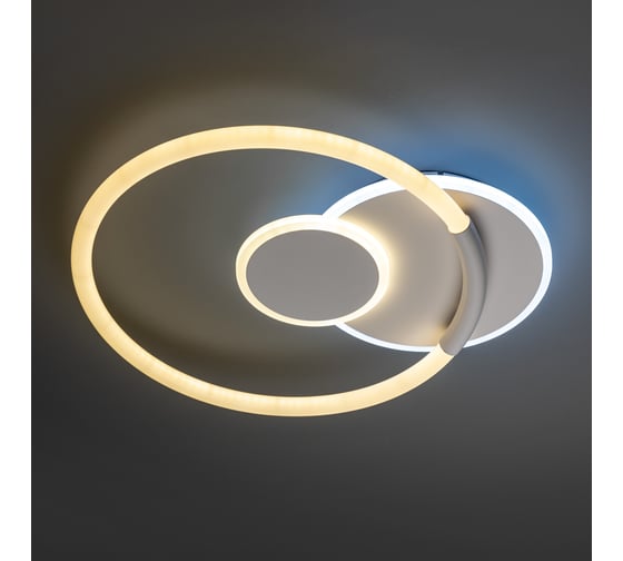Люстра RITTER LED диммер ECLIPSE с ДУ 3р 450x65 70Вт 2700+6400/4200/6400+2700 27м бел 51618 1