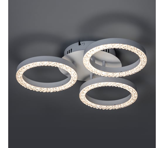 Потолочная люстра RITTER LED диммер LUCIDO ДУ O480x95 48Вт 2700K/4200K/6400K 17м бел 51641 9