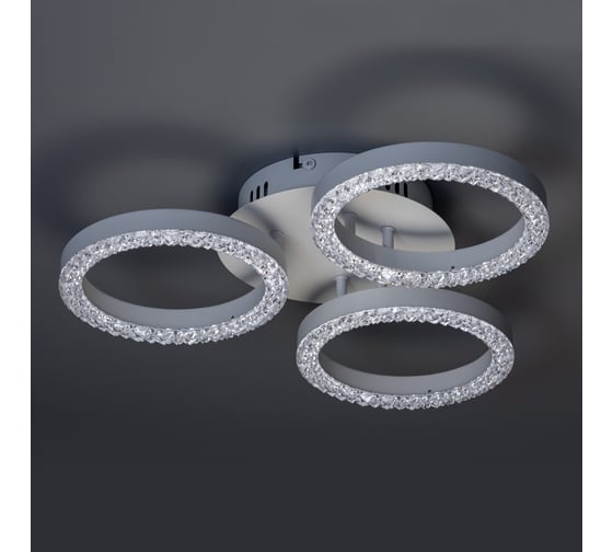Потолочная люстра RITTER LED диммер LUCIDO ДУ O480x95 48Вт 2700K/4200K/6400K 17м бел 51641 9