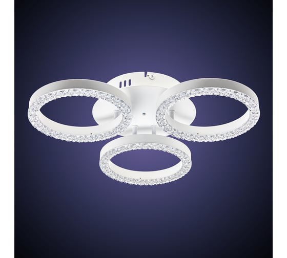 Потолочная люстра RITTER LED диммер LUCIDO ДУ O480x95 48Вт 2700K/4200K/6400K 17м бел 51641 9