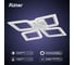 Потолочная люстра RITTER LED диммер LOSANGA с ДУ, 3 режима, 510x510x75, 82Вт, 25м, белый, , 52928 0 2