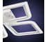 Потолочная люстра RITTER LED диммер LOSANGA с ДУ, 3 режима, 510x510x75, 82Вт, 25м, белый, , 52928 0 6