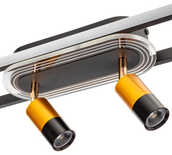 Потолочная люстра RITTER LED диммер LANTERNA ДУ 800x90x150 52Вт 2700K/4000K/6400K 18м чер/зол 51634 1