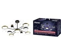 Потолочная люстра RITTER LED диммер NOTTE ДУ 3 режима O1100x415 90Вт 2700К/4200К/6400К 31м чер/зол 51630 3