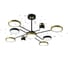 Потолочная люстра RITTER LED диммер NOTTE ДУ 3 режима O1100x415 90Вт 2700К/4200К/6400К 31м чер/зол 51630 3 2