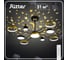 Потолочная люстра RITTER LED диммер NOTTE ДУ 3 режима O1100x415 90Вт 2700К/4200К/6400К 31м чер/зол 51630 3 16