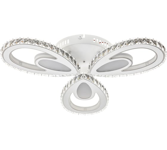 Потолочная люстра RITTER LED диммер FIORE ДУ 3 режима O555x90 60Вт 3000К/4000К/6000К 18м бел/хром 52933 4