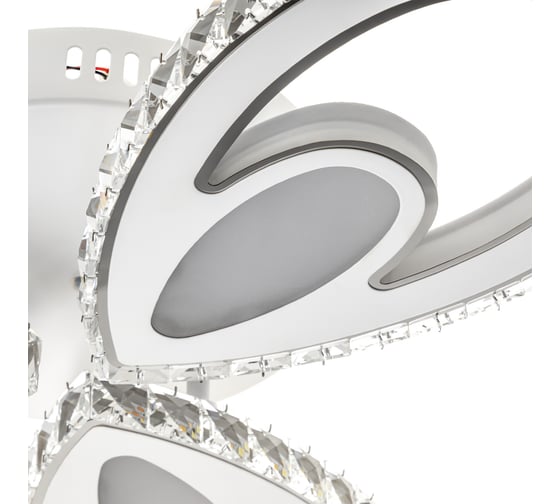 Потолочная люстра RITTER LED диммер FIORE ДУ 3 режима O555x90 60Вт 3000К/4000К/6000К 18м бел/хром 52933 4