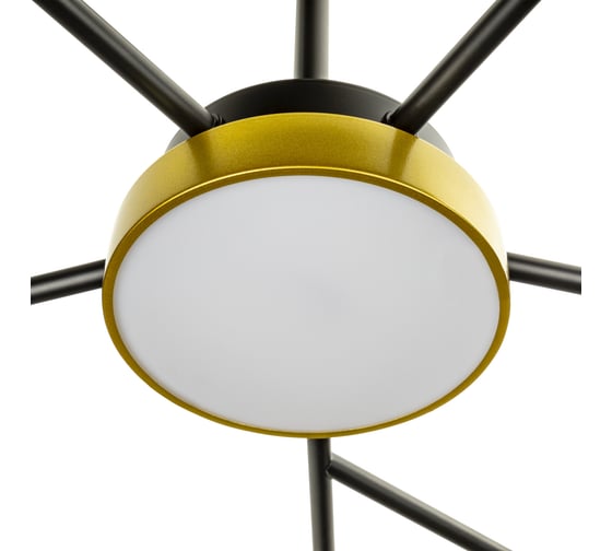 Люстра RITTER LED диммер NOTTE с ДУ 3 режима 1170x330 100Вт 2700/4200/6400 34м чер/з 51596 2
