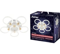 Потолочная люстра RITTER LED диммер OTTIMO ДУ 3 режима O610x130 124Вт 2700K/4000K/6400K 53м бел/зол 51639 6