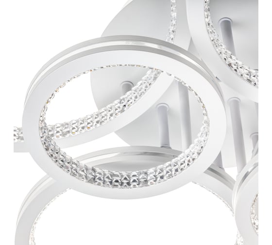 Потолочная люстра RITTER LED диммер LUCIDO ДУ 735x575x170 126Вт 2700K/4200K/6400К 41м бел/сереб 51648 8