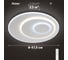 Люстра RITTER LED диммер GALASSIA с ДУ 3 режима 475x55 68Вт 2700+6400/4200/6400+2700 23м бел 51581 8 1