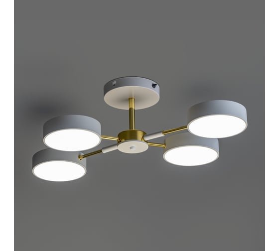 Потолочная люстра RITTER LED диммер SCANDIA ДУ 660x490x185 60Вт 2700K/4200K/6400K 23м сер/з 51628 0