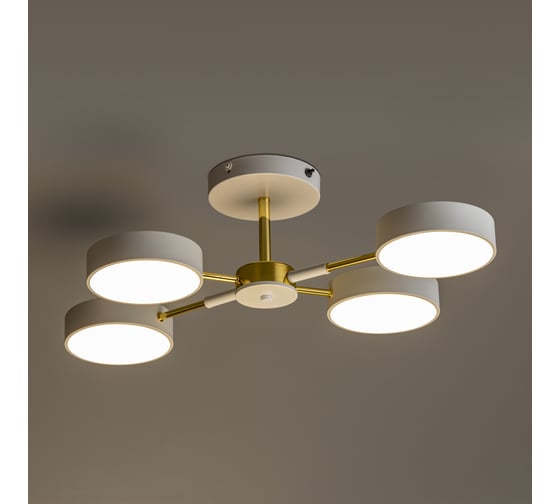 Потолочная люстра RITTER LED диммер SCANDIA ДУ 660x490x185 60Вт 2700K/4200K/6400K 23м сер/з 51628 0