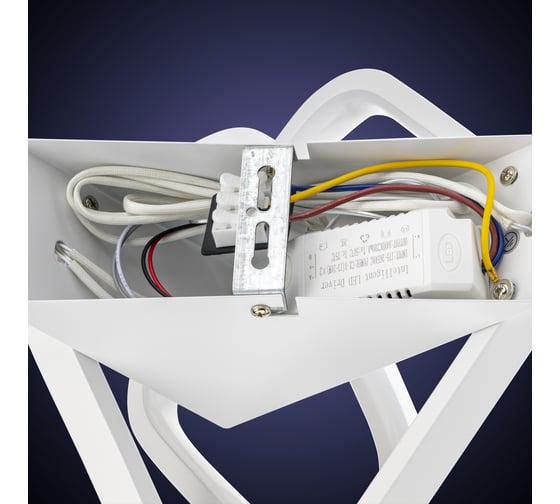 Потолочная люстра RITTER LED FALENA 3 режима 220x205x215 30Вт 2700/4200/6400 8м бел 51652 5