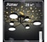 Потолочная люстра RITTER LED диммер NOTTE ДУ 3 режима O730x160 84Вт 2700К/4200К/6400К 28м чер/зол 51631 0 5