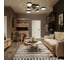 Потолочная люстра RITTER LED диммер NOTTE ДУ 3 режима O730x160 84Вт 2700К/4200К/6400К 28м чер/зол 51631 0 6