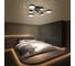 Потолочная люстра RITTER LED диммер NOTTE ДУ 3 режима O730x160 84Вт 2700К/4200К/6400К 28м чер/зол 51631 0 8