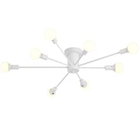 Люстра Балтийский светлячок 8-рожков без плафонов, белая, 76см L-1008B