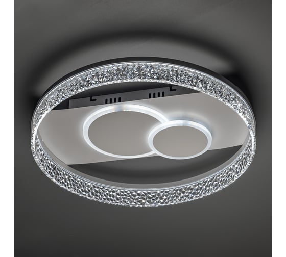 Люстра RITTER LED диммер GALASSIA с ДУ 3 режима 500x95 78Вт 2700+6400/4200/6400+2700 29м бел 51576 4