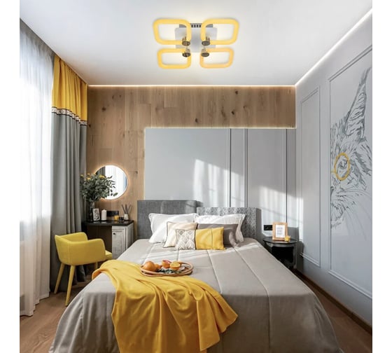 Люстра RITTER LED диммер OTTIMO Алиса с ДУ 3 р 380x380x90 84Вт 2700/4200/6400 38м бел/з 51615 0