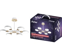 Потолочная люстра RITTER LED диммер SCANDIA ДУ 3 режима O700x170 102Вт 2700/4200/6400 36м бел/дерево 51656 3