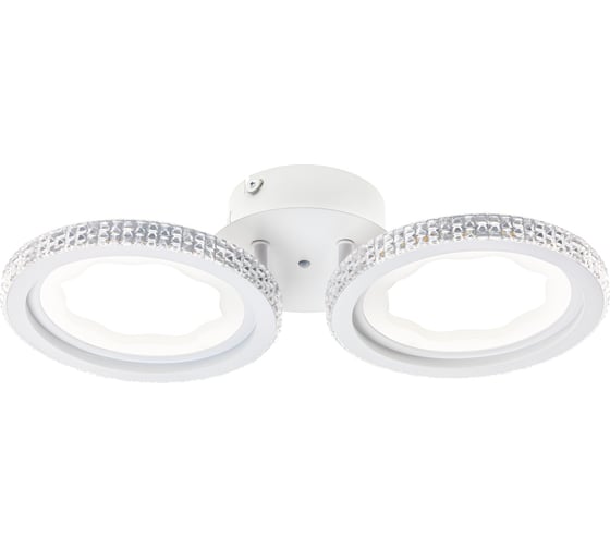 Потолочная люстра RITTER LED диммер LUCIDO ДУ 420x195x90 48Вт 2700+6400/4200 6400+2700 17м бел 51643 3