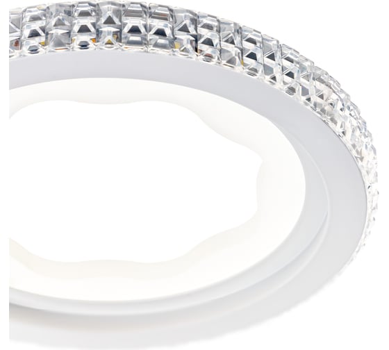 Потолочная люстра RITTER LED диммер LUCIDO ДУ 420x195x90 48Вт 2700+6400/4200 6400+2700 17м бел 51643 3