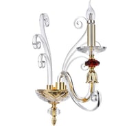 Бра Crystal lux CATARINA AP1 V2 GOLD/TRANSPARENT-COGNAC