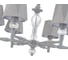 Подвесной светильник ESCADA 672/6S E27х60W, Grey 672/6S Grey 3