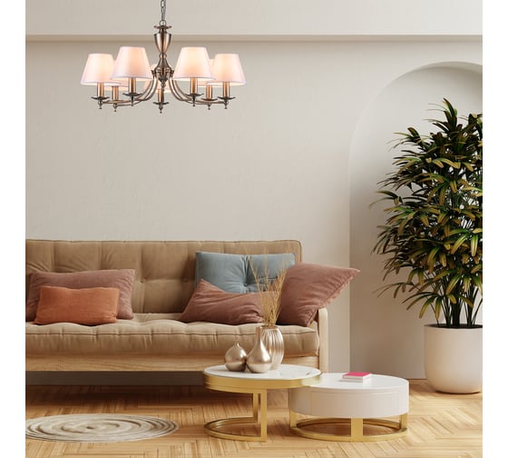 Подвесной светильник ESCADA E14х40W, Satin nickel 1144/7PL