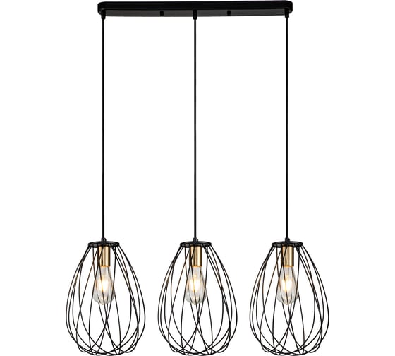 Подвесной светильник ESCADA E27х60W, Black/Brass 10180/3S