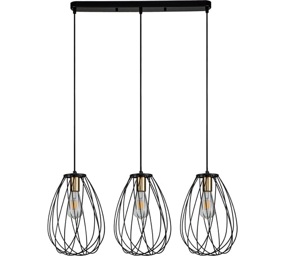 Подвесной светильник ESCADA E27х60W, Black/Brass 10180/3S