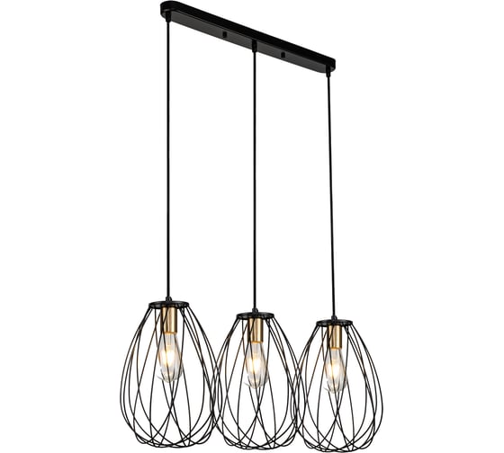 Подвесной светильник ESCADA E27х60W, Black/Brass 10180/3S