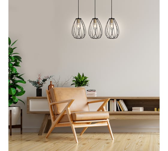 Подвесной светильник ESCADA E27х60W, Black/Brass 10180/3S
