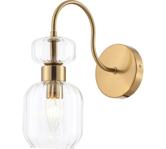 Настенный светильник ESCADA 1141/1A E14х60W, Antigue copper/Clear 1141/1A Clear