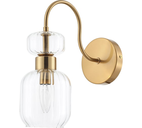 Настенный светильник ESCADA 1141/1A E14х60W, Antigue copper/Clear 1141/1A Clear