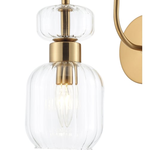 Настенный светильник ESCADA 1141/1A E14х60W, Antigue copper/Clear 1141/1A Clear