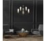 Подвесной светильник ESCADA E14*40W Black/Gold 2108/6P 4