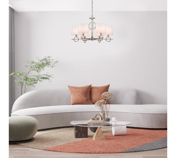 Подвесной светильник ESCADA E14*40W Nickel 10167/6PL