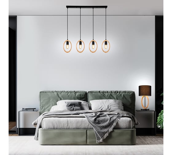 Подвесной светильник ESCADA E27*40W Black 10196/4