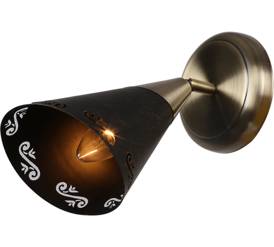 Настенный светильник ESCADA E14*40W Brass/Black 595/1A