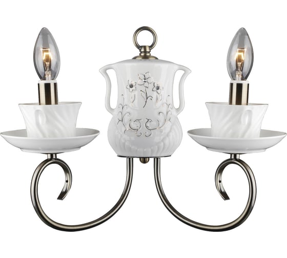 Настенный светильник ESCADA E14*40W Antique Brass 5076/2A