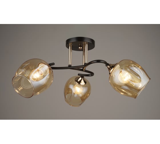 Люстра HIPER 3 E27 60Вт BLACKGOLD H209-3 1