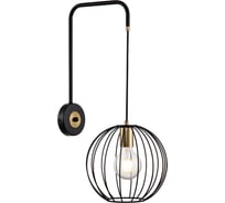 Настенный светильник ESCADA E27*60W Black/Brass 10176/1A