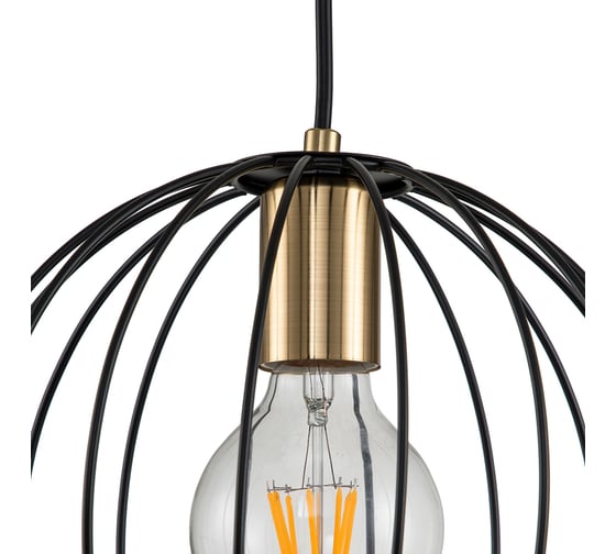 Настенный светильник ESCADA E27*60W Black/Brass 10176/1A