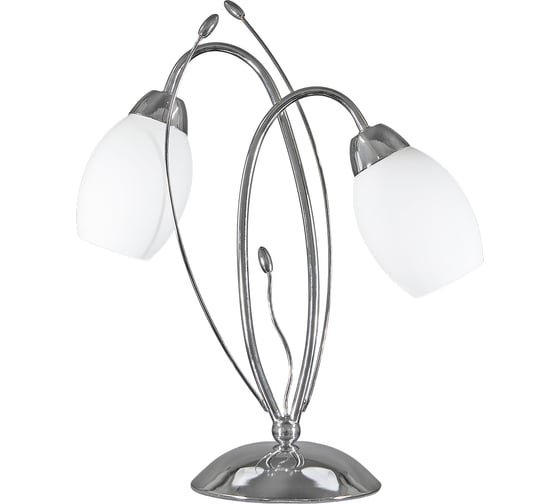 Настольный светильник ESCADA E27*60W Chrome/White 10161/T