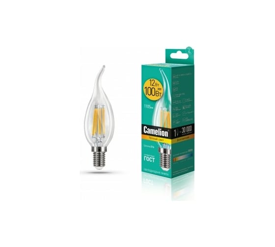 Светодиодная лампа Camelion LED12-CW35-FL/830/E14 12Вт 220В 13710