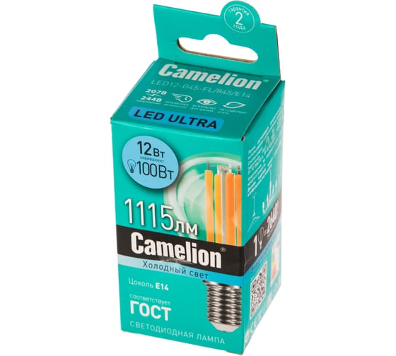 Светодиодная лампа Camelion LED12-G45-FL/845/E14 12Вт 220В 13713