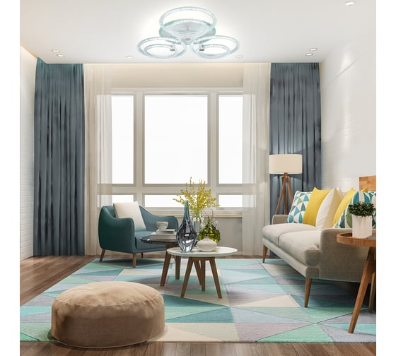 Потолочный светильник ESCADA 10204/6 LED*139+8W White 10204/6LED BL